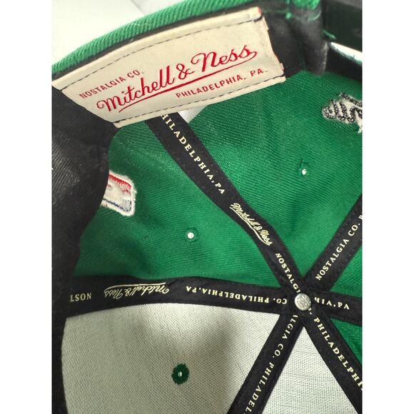 Mitchell & Ness Boston Celtics Snapback Hat Kelly Green NBA Cap Adjustable New - Picture 5 of 5